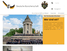 Tablet Screenshot of burschenschaft.de